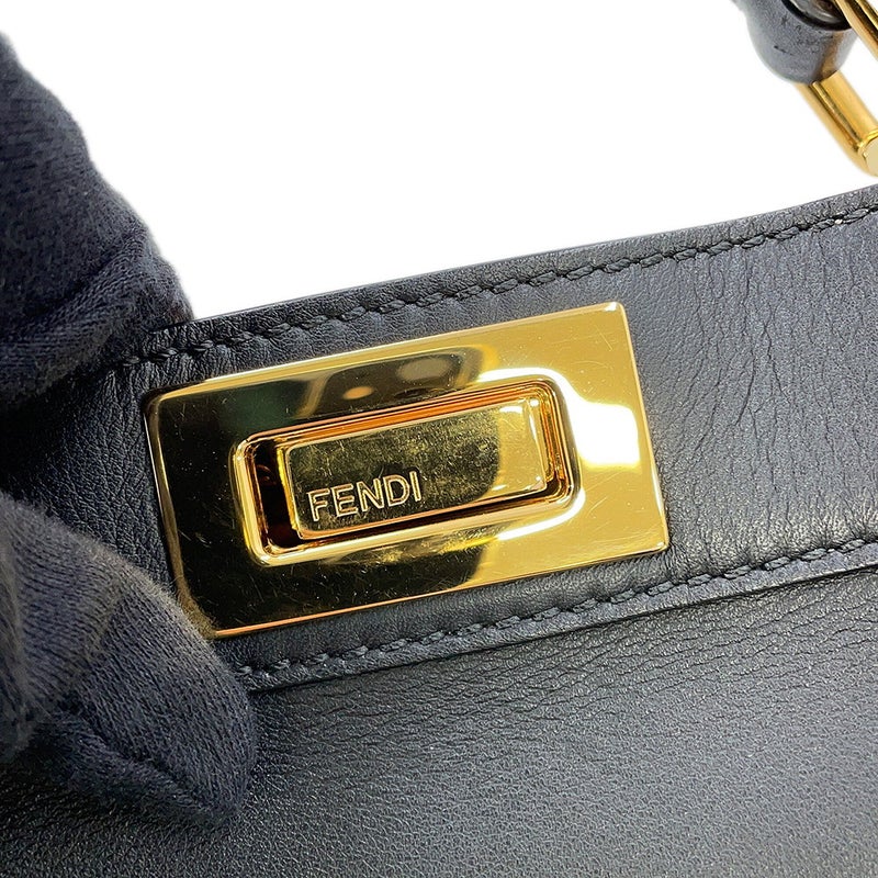 フェンディ ハンドバッグ ピーカブー アイシーユー ISEEU スモール 8BN327 2way 黒