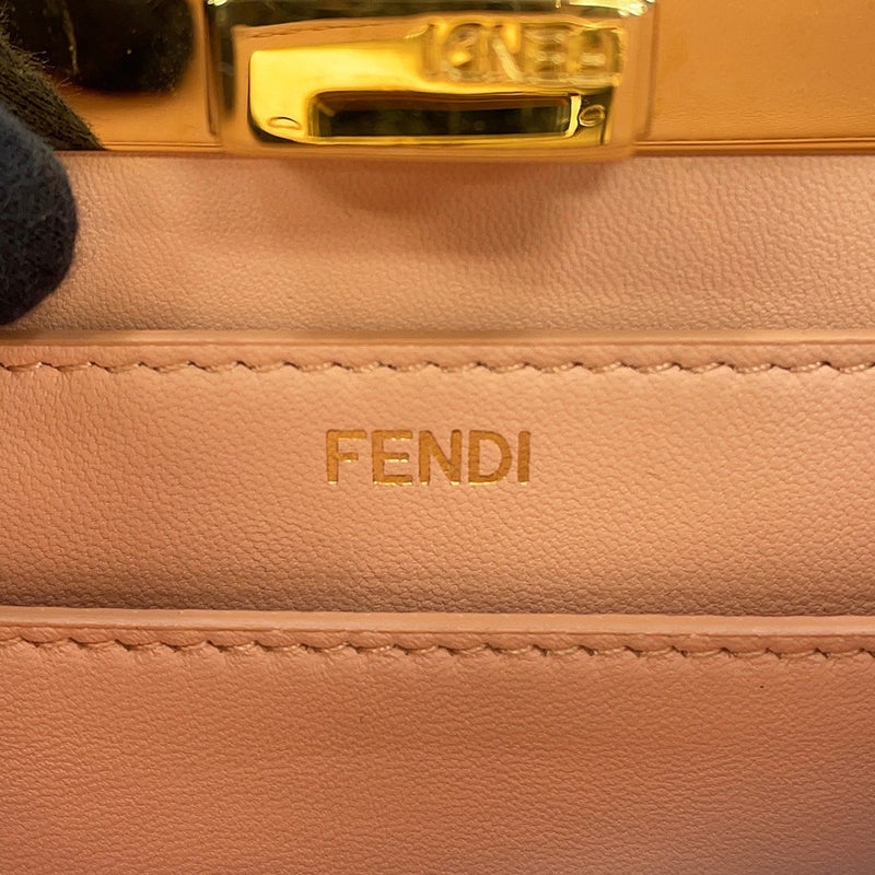 フェンディ ハンドバッグ ピーカブー アイシーユー ISEEU スモール 8BN327 2way 黒