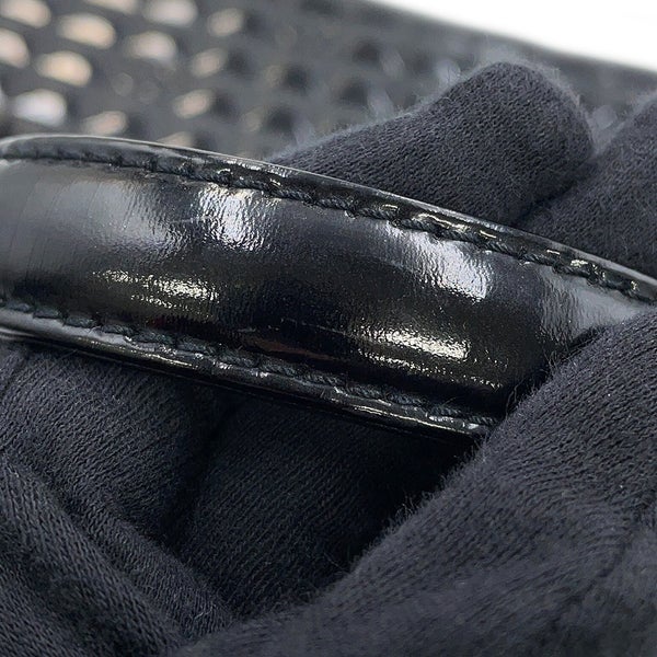 シャネル ハンドバッグ ココマーク チョコバー パテントレザー CHANEL 黒
