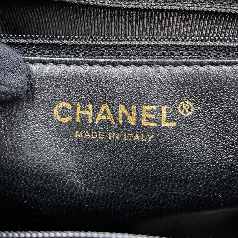 シャネル ハンドバッグ ココマーク チョコバー パテントレザー CHANEL