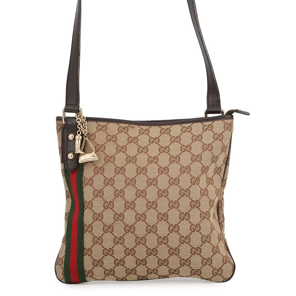♡GUCCI♡ シェリーラインショルダー 外側状態良好◎ 現状渡し GUCCI グッチ シェリーライン ショルダーバッグ ブラウン GGロゴ