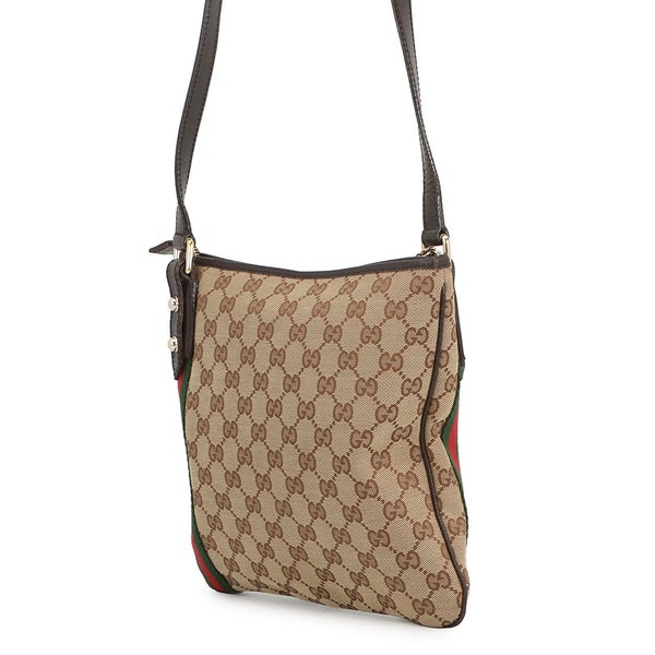 グッチ ショルダーバッグ シェリーライン ショルダーバッグ GGキャンバス レザー 144388 GUCCI バッグ