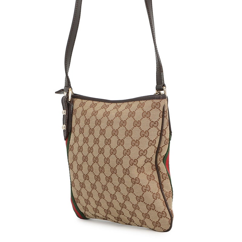 グッチ ショルダーバッグ シェリーライン ショルダーバッグ GGキャンバス レザー 144388 GUCCI バッグ