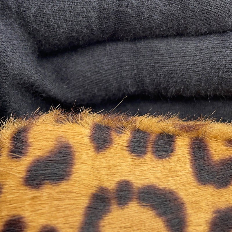 フェンディ ハンドバッグ レオパード柄 バゲット ミニ ハラコ 8BS017 FENDI 2wayショルダーバッグ