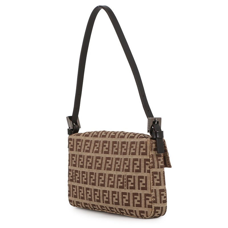 フェンディ ハンドバッグ ズッキーノ ミニ マンマバケット キャンバス/レザー 8BK005 FENDI ミニバッグ