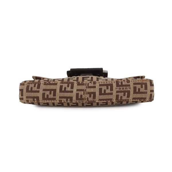 フェンディ ハンドバッグ ズッキーノ ミニ マンマバケット キャンバス/レザー 8BK005 FENDI ミニバッグ
