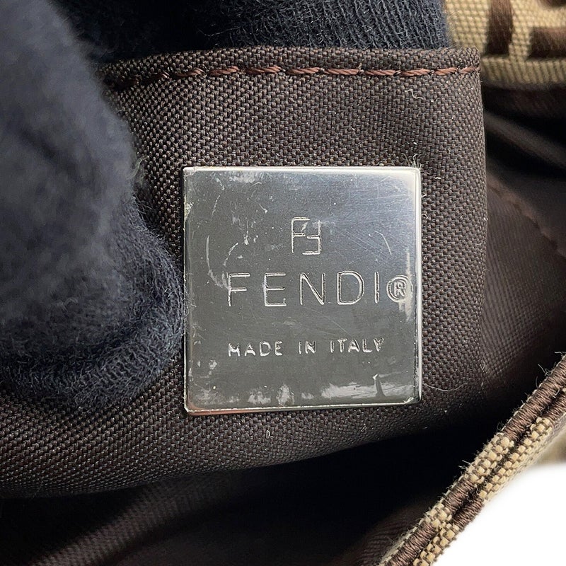 フェンディ ハンドバッグ ズッキーノ ミニ マンマバケット キャンバス/レザー 8BK005 FENDI ミニバッグ