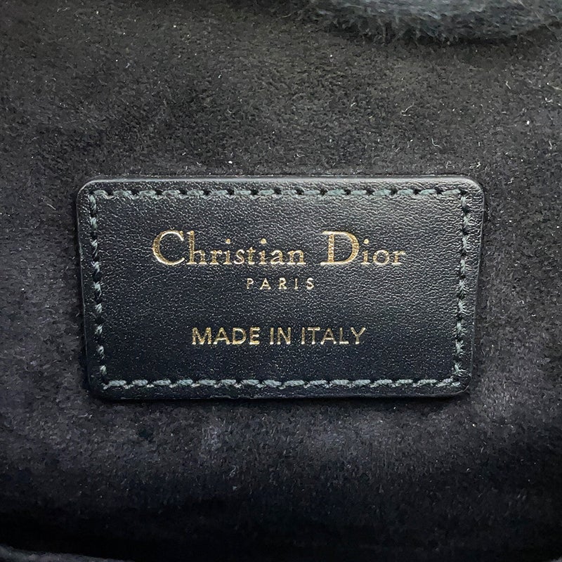ディオール ハンドバッグ C'est Dior セディオール CDエンボス ミディアム カーフレザー M2271UBHA 2way 黒