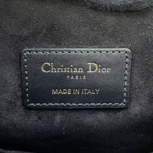 ディオール ハンドバッグ C'est Dior セディオール CDエンボス ミディアム カーフレザー M2271UBHA 2way 黒