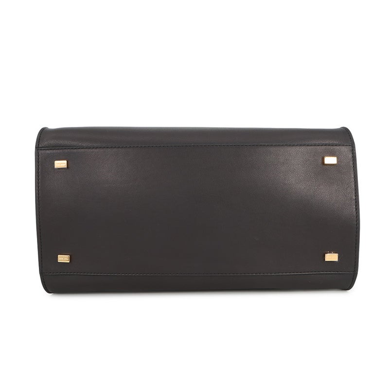 ザ ロウ ハンドバッグ ソフトマルゴー12 レザー W1586 THE ROW 2way 黒