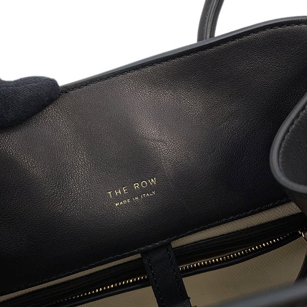 ザ ロウ ハンドバッグ ソフトマルゴー12 レザー W1586 THE ROW 2way 黒