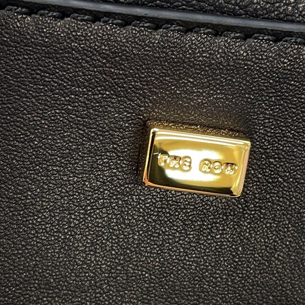 ザ ロウ ハンドバッグ ソフトマルゴー12 レザー W1586 THE ROW 2way 黒