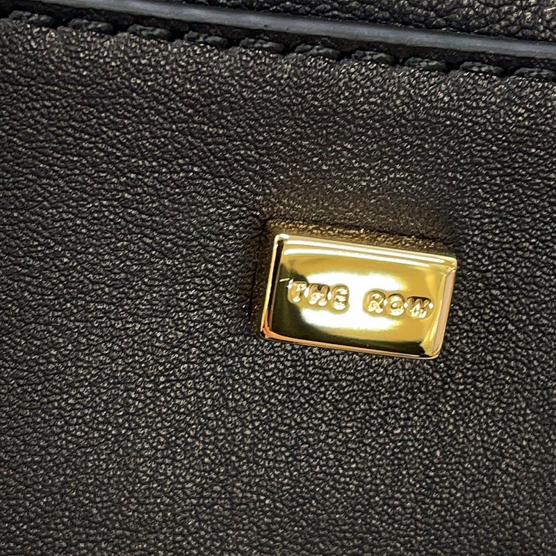 ザ ロウ ハンドバッグ ソフトマルゴー12 レザー W1586 THE ROW 2way 黒