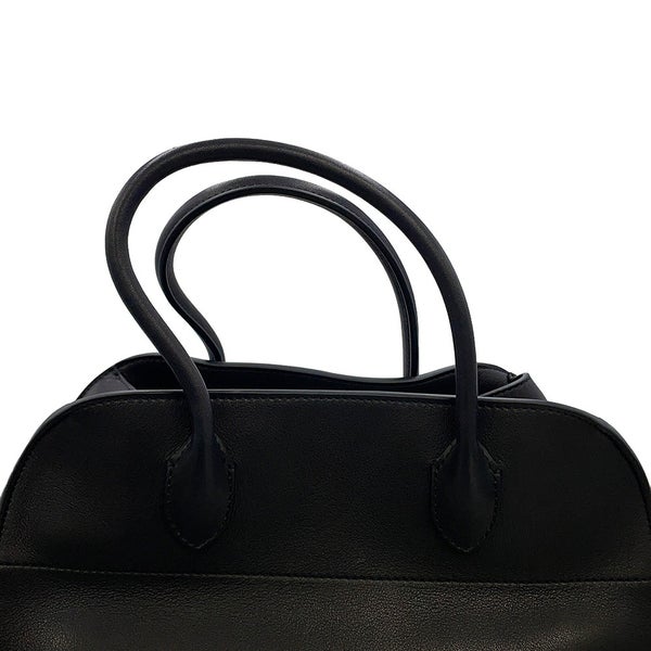 ザ ロウ ハンドバッグ ソフトマルゴー12 レザー W1586 THE ROW 2way 黒