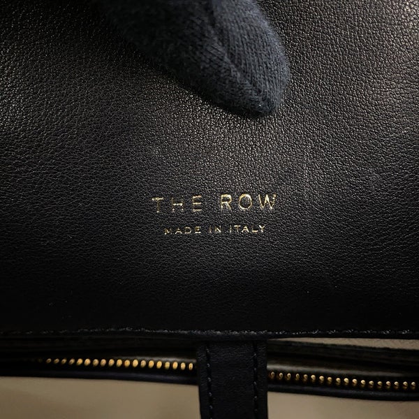 ザ ロウ ハンドバッグ ソフトマルゴー12 レザー W1586 THE ROW 2way 黒