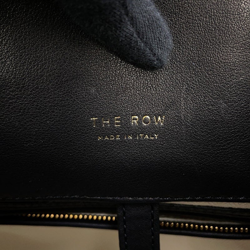 ザ ロウ ハンドバッグ ソフトマルゴー12 レザー W1586 THE ROW 2way 黒
