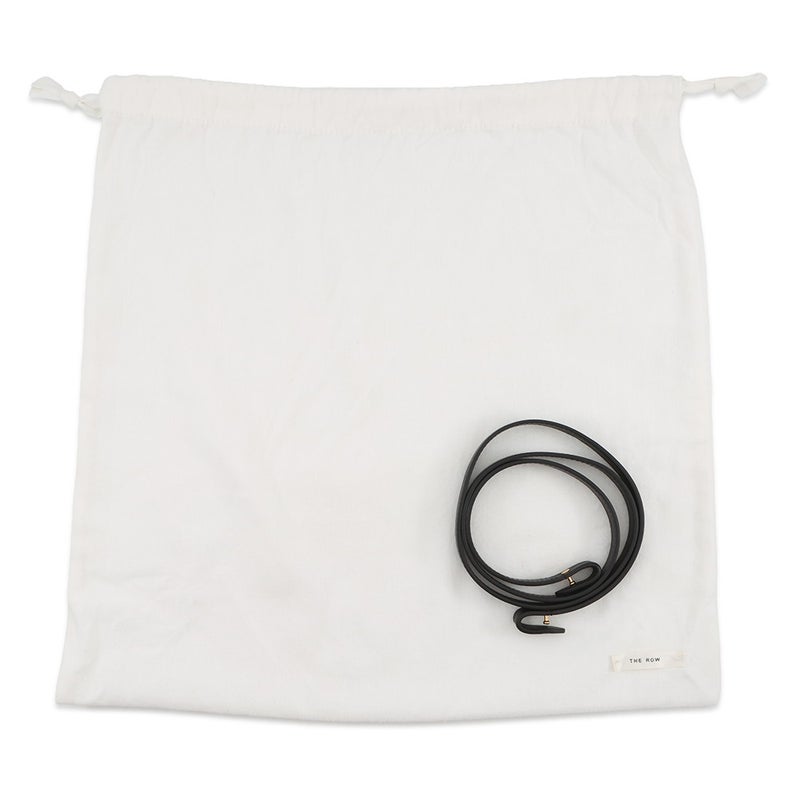 ザ ロウ ハンドバッグ ソフトマルゴー12 レザー W1586 THE ROW 2way 黒