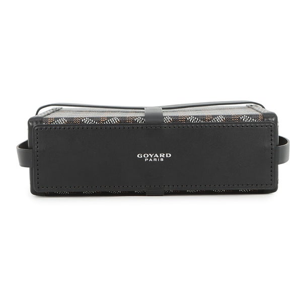 ゴヤール ショルダーバッグ ミノディエール PVC レザー GOYARD 黒