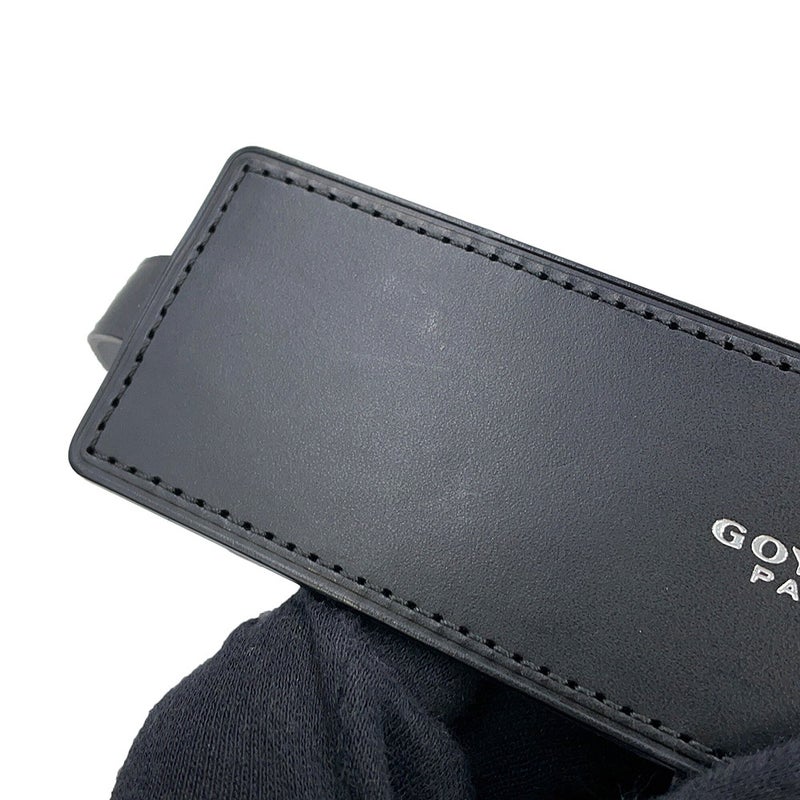 ゴヤール ショルダーバッグ ミノディエール PVC レザー GOYARD 黒