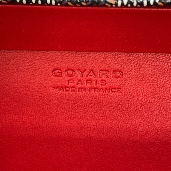 ゴヤール ショルダーバッグ ミノディエール PVC レザー GOYARD 黒
