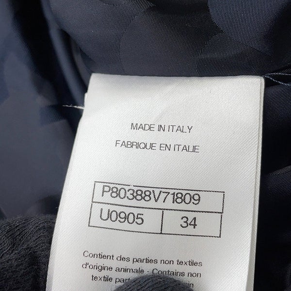 シャネル ジャケット トレンチコート ショート丈 コットン シルク レディースサイズ34 P80388 CHANEL アウター