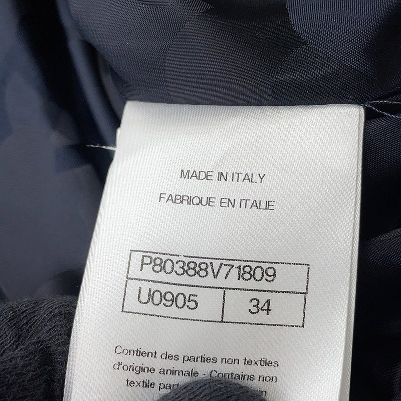 シャネル ジャケット トレンチコート ショート丈 コットン シルク レディースサイズ34 P80388 CHANEL アウター