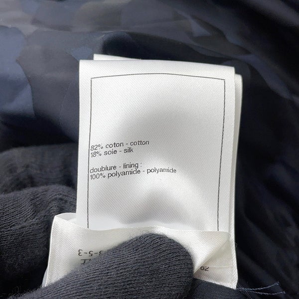 シャネル ジャケット トレンチコート ショート丈 コットン シルク レディースサイズ34 P80388 CHANEL アウター