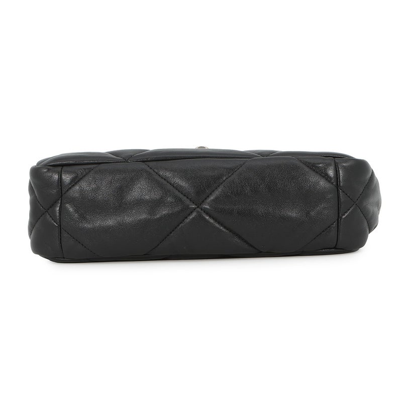 シャネル チェーンショルダーバッグ CHANEL19 ココマーク シャイニーラムスキン AS1160 CHANEL 黒