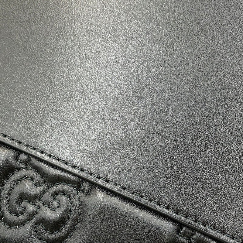 グッチ ハンドバッグ GGマトラッセ レザー 702242 GUCCI 2wayショルダーバッグ 黒 アウトレット品