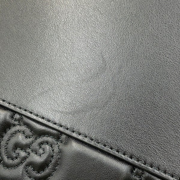 グッチ ハンドバッグ GGマトラッセ レザー 702242 GUCCI 2wayショルダーバッグ 黒 アウトレット品