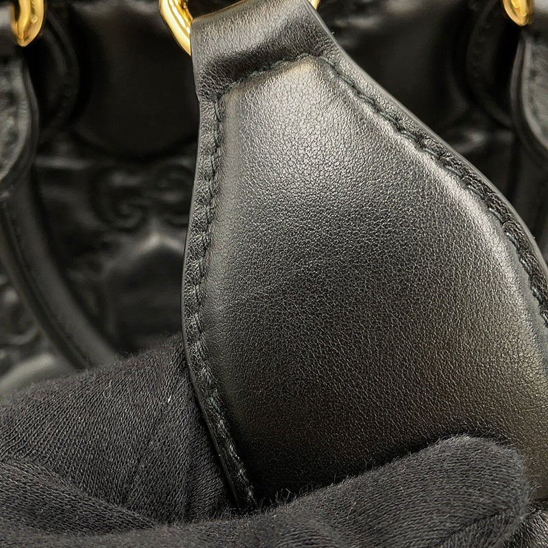 グッチ ハンドバッグ GGマトラッセ レザー 702242 GUCCI 2wayショルダーバッグ 黒 アウトレット品