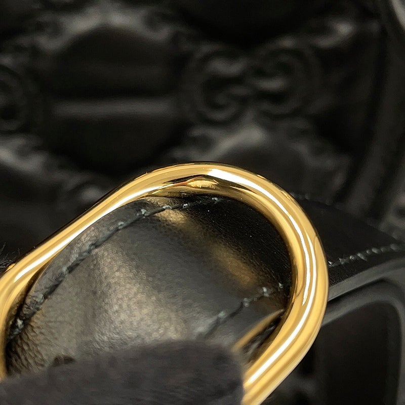 グッチ ハンドバッグ GGマトラッセ レザー 702242 GUCCI 2wayショルダーバッグ 黒 アウトレット品