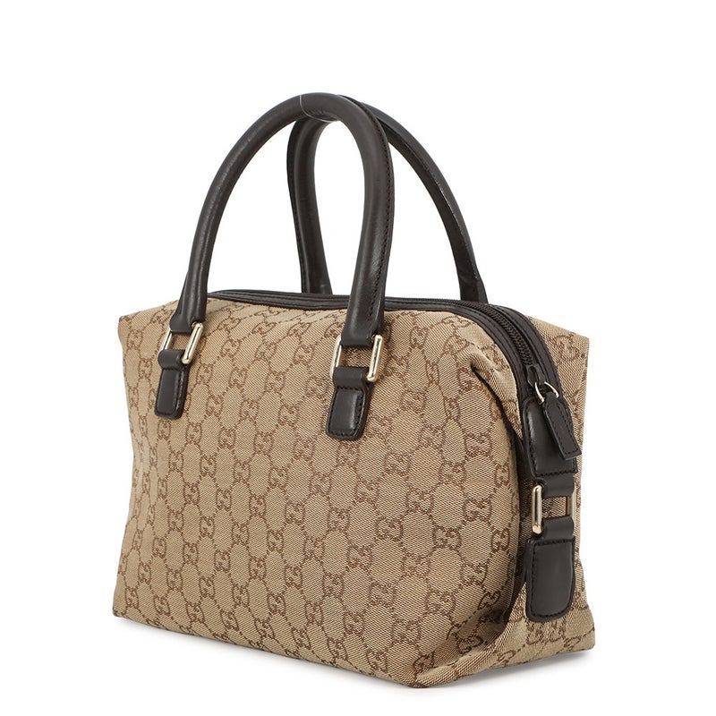 グッチ ハンドバッグ ミニボストンバッグ GGキャンバス レザー 272375 GUCCI バッグ アウトレット品