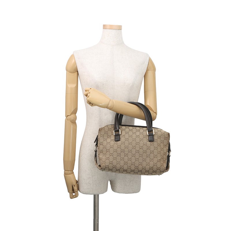 グッチ ハンドバッグ ミニボストンバッグ GGキャンバス レザー 272375 GUCCI バッグ アウトレット品