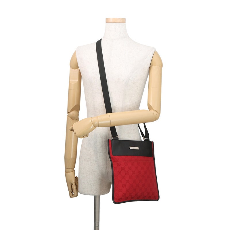 グッチ ショルダーバッグ GGキャンバス レザー 0190348 GUCCI 黒