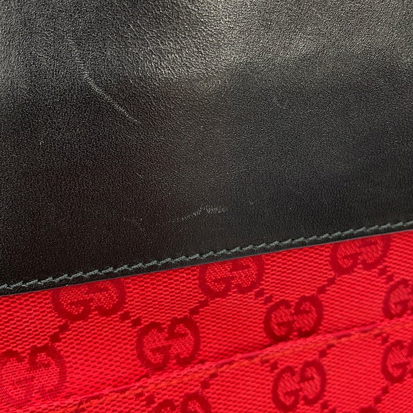 グッチ ショルダーバッグ GGキャンバス レザー 0190348 GUCCI 黒