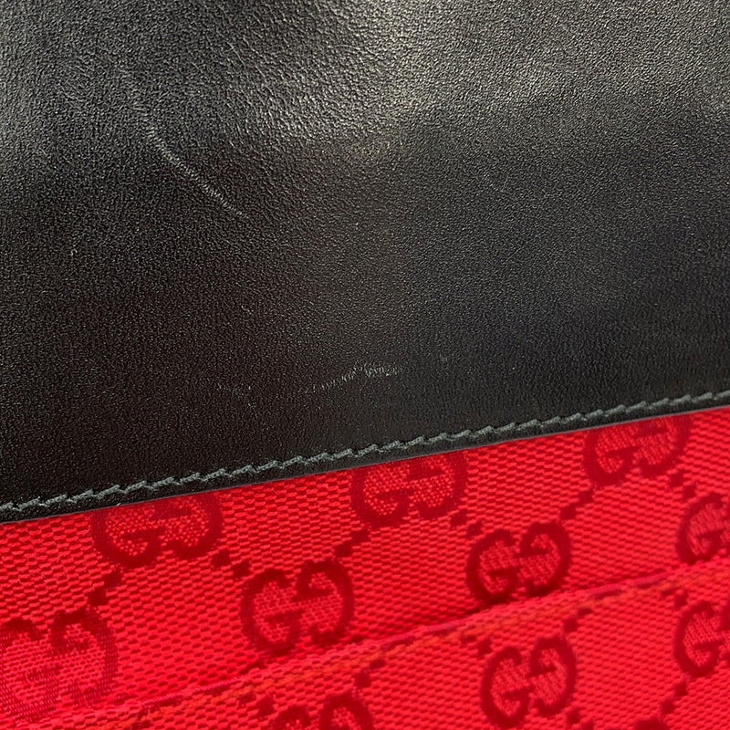 グッチ ショルダーバッグ GGキャンバス レザー 0190348 GUCCI 黒