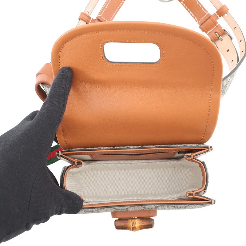 グッチ ウエストバッグ GGスプリーム バンブー1947 ミニ 681137 GUCCI バッグ