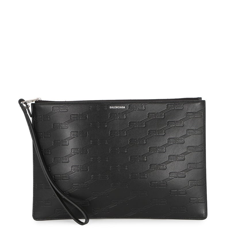 バレンシアガ クラッチバッグ BBモノグラム 717791 BALENCIAGA ポーチ 黒