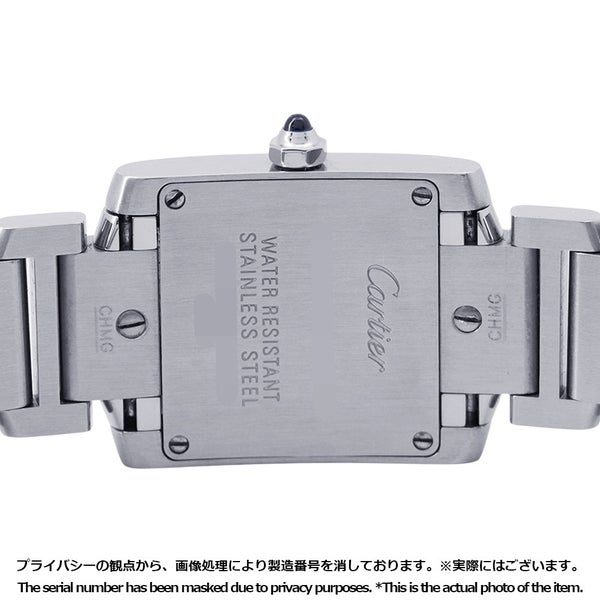 カルティエ タンクフランセーズ SM 創業160周年アジア限定モデル 2500本限定 W51035Q3 ピンク文字盤