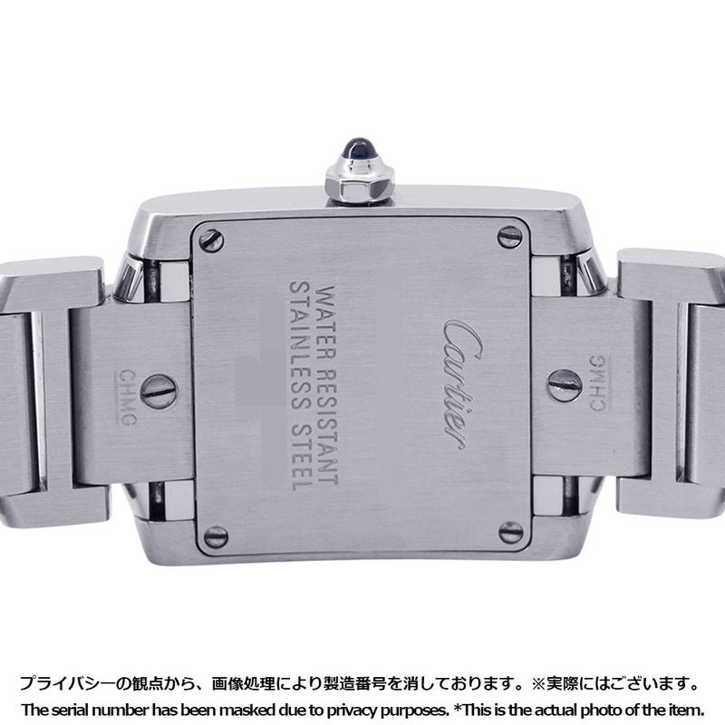 カルティエ タンクフランセーズ SM 創業160周年アジア限定モデル 2500本限定 W51035Q3 ピンク文字盤