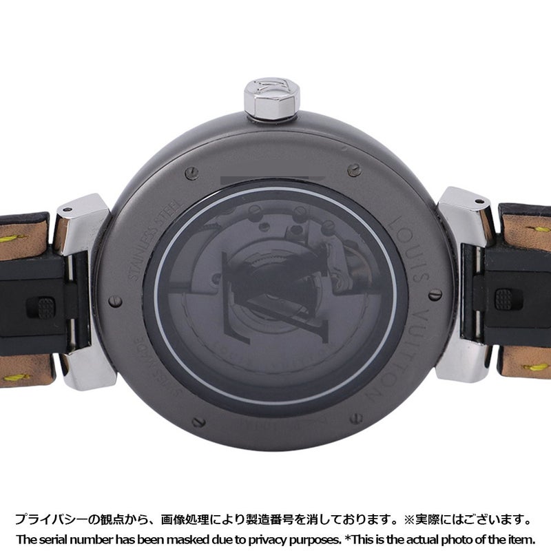 ルイヴィトン タンブール GM モノグラム エクリプス LOUIS VUITTON 腕時計 黒文字盤
