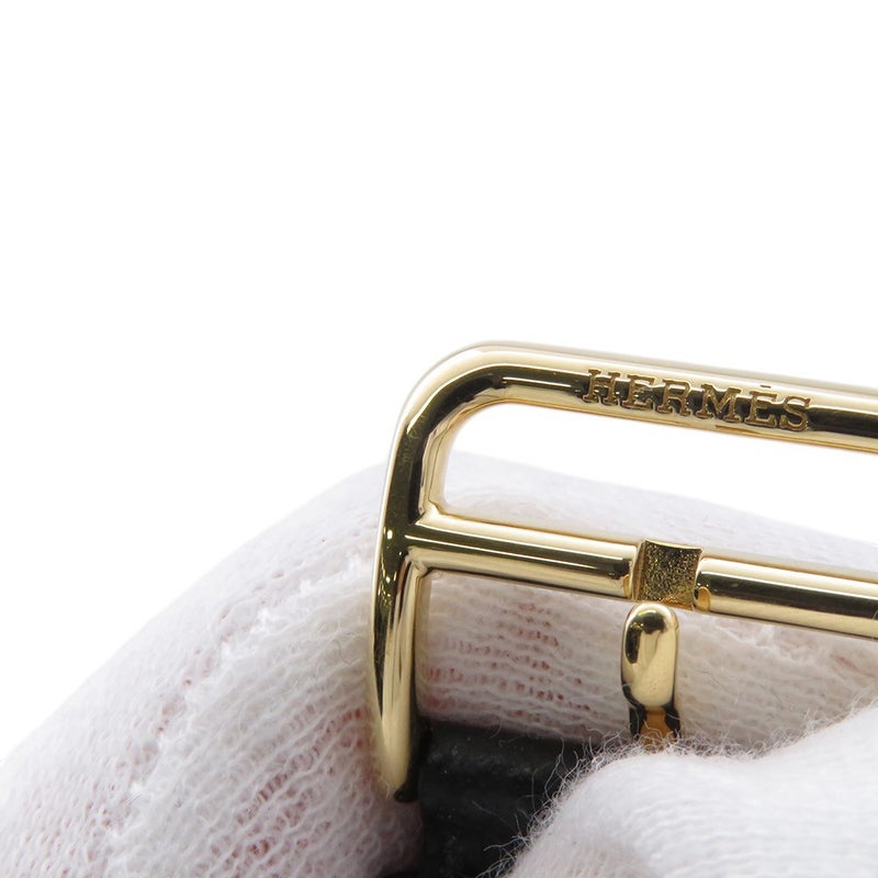 エルメス Hウォッチ GM エプソン/ブラック HH1.801 HERMES 腕時計 シルバー文字盤 クォーツ