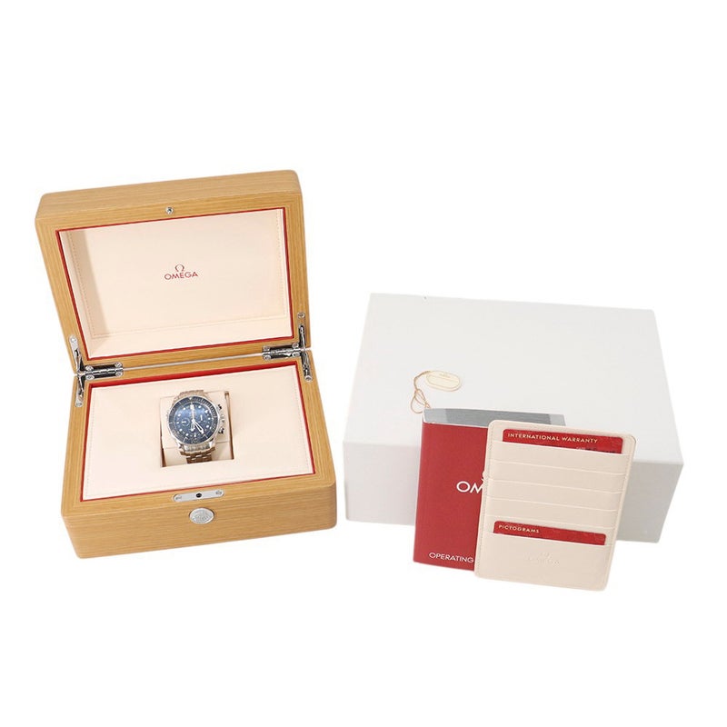 オメガ シーマスター ダイバー300M コーアクシャル GMT クロノグラフ 212.30.44.52.03.001 OMEGA 腕時計 ブルー文字盤