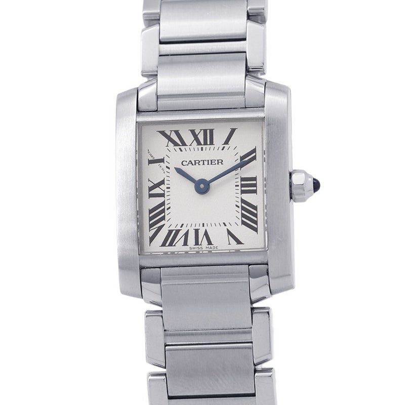 カルティエ タンク フランセーズ SM W51008Q3 Cartier 腕時計 レディース シルバー文字盤 クォーツ