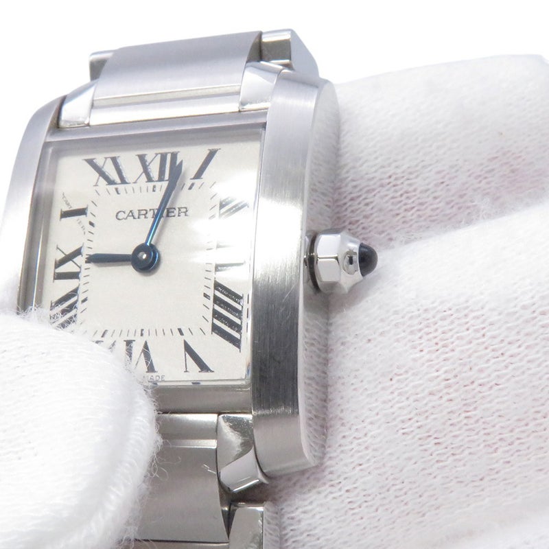 カルティエ タンク フランセーズ SM W51008Q3 Cartier 腕時計 レディース シルバー文字盤 クォーツ