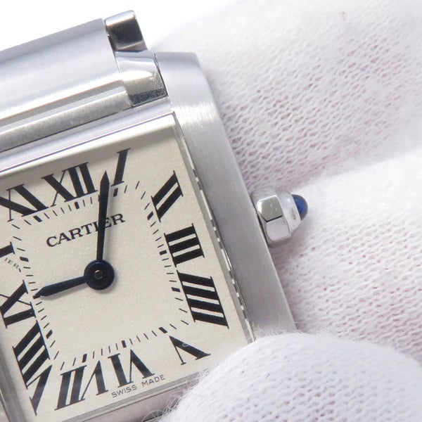 カルティエ タンク フランセーズ SM W51008Q3 Cartier 腕時計 レディース シルバー文字盤 クォーツ