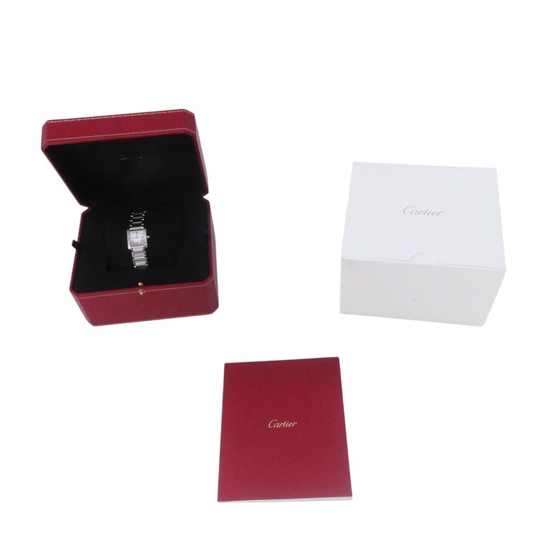 カルティエ タンク フランセーズ SM W51008Q3 Cartier 腕時計 レディース シルバー文字盤 クォーツ