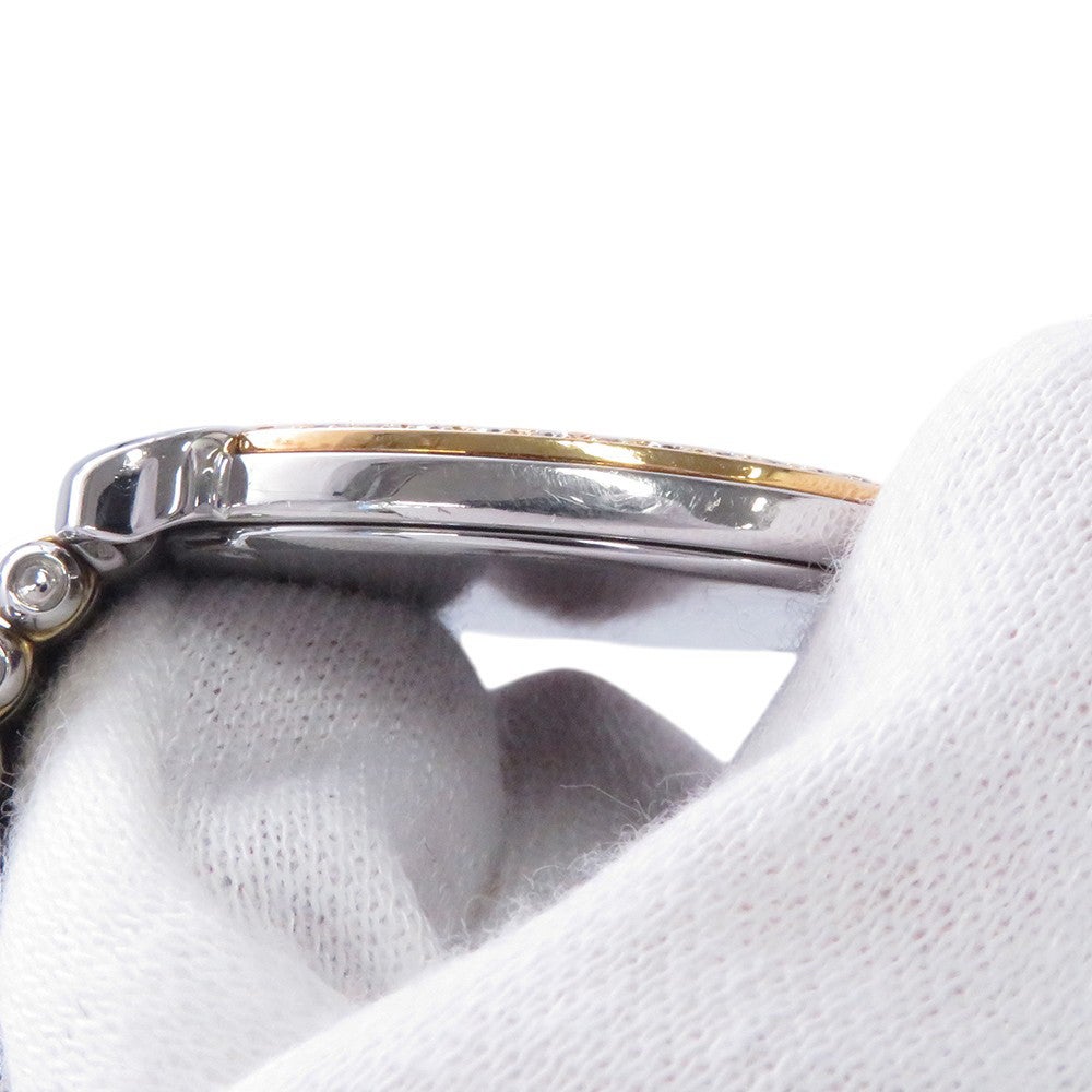 セイコー クレドール ダイヤベゼル 5A74-0190 SEIKO 腕時計 アイボリー