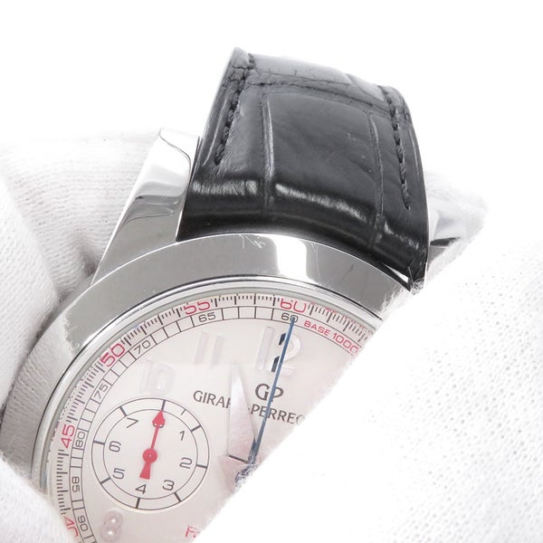 ジラールペルゴ ラトラパンテ フドロワイヤント クロノグラフ リミテッド 世界100本限定 90240-11-811-0 シルバー文字盤